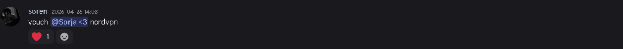 Discord vouch — NordVPN