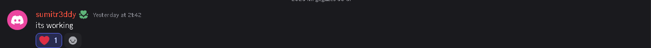 Discord vouch — its working
